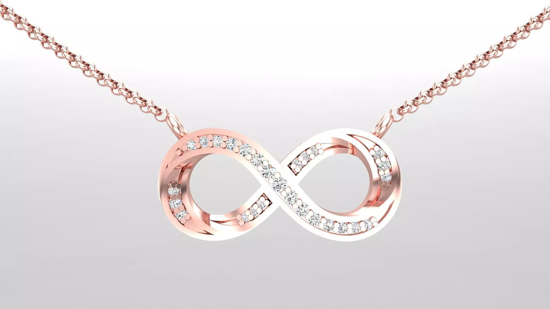 Pendant P13 The luxury female pendant with gem 3D print model_0