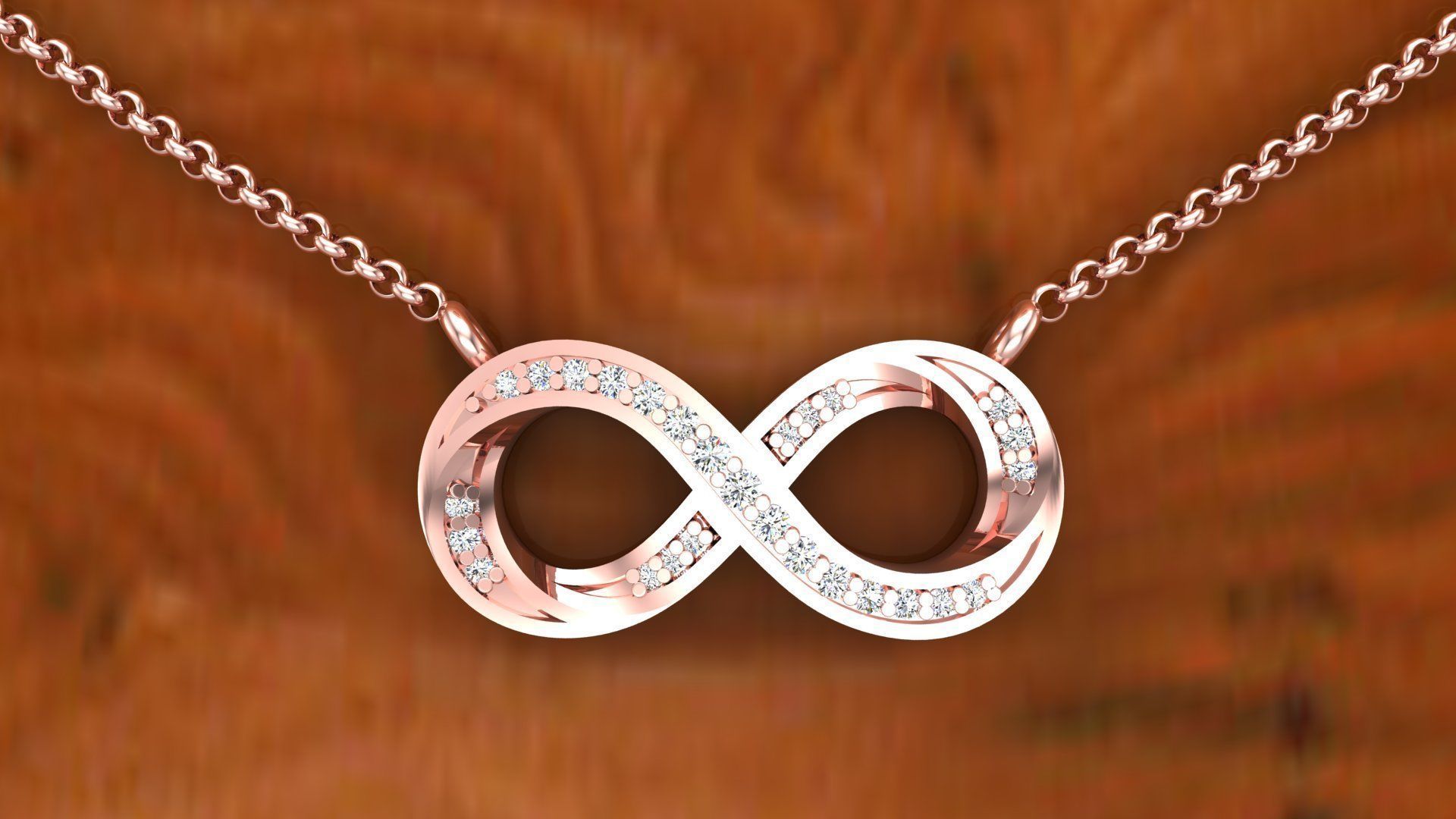 Pendant P13 The luxury female pendant with gem 3D print model_12