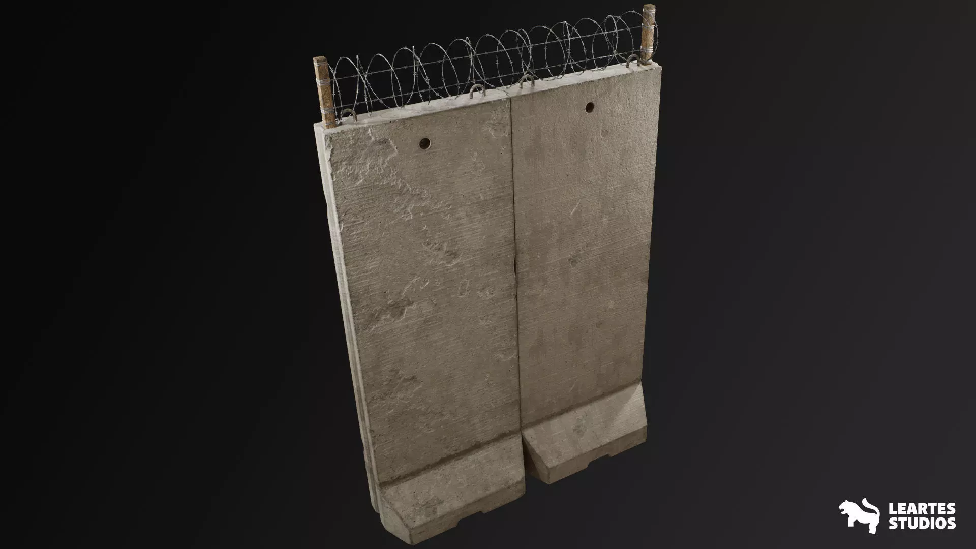 Military Barriers Pack Low-poly 3D model