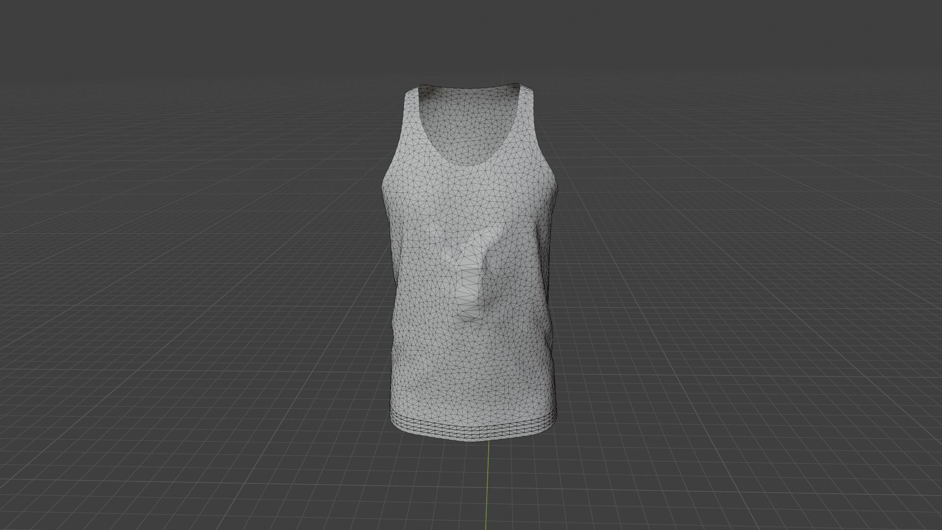 Tank Top Low-poly 3D model_8