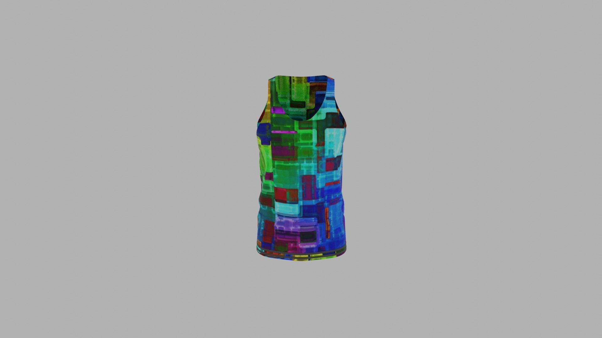 Tank Top Low-poly 3D model_5