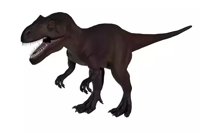 Allosaurus  Low-poly 3D model