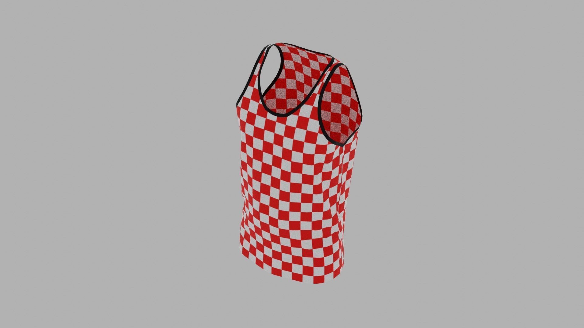 Tank Top Low-poly 3D model_6