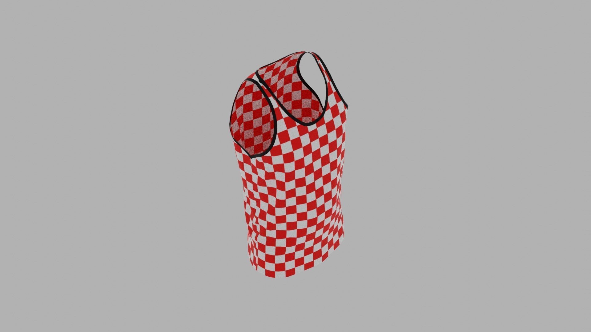 Tank Top Low-poly 3D model_7