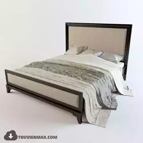  Modern  Bed Low-poly 3D model