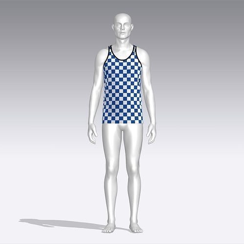 Tank Top Low-poly 3D model