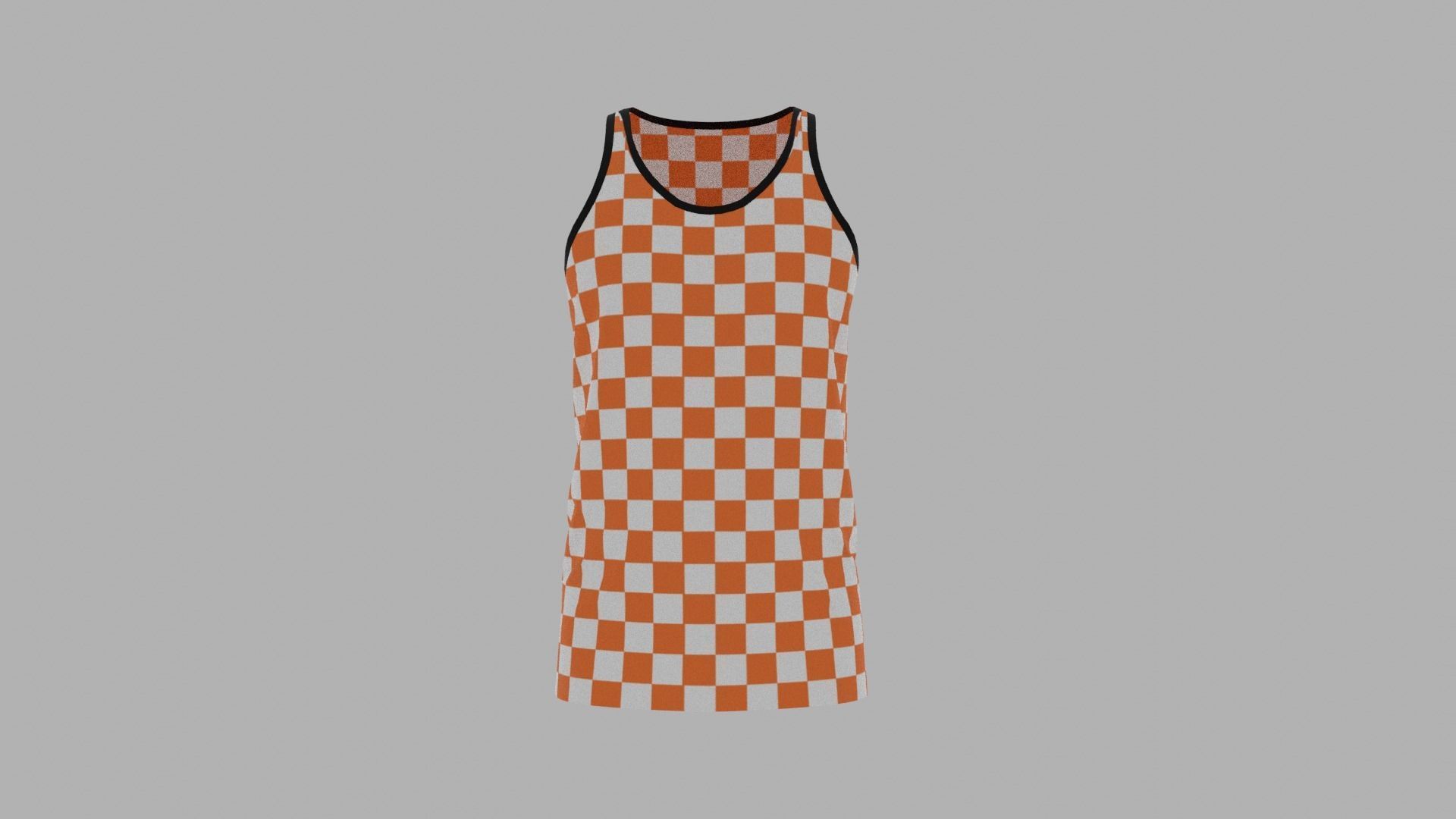 Tank Top Low-poly 3D model_1