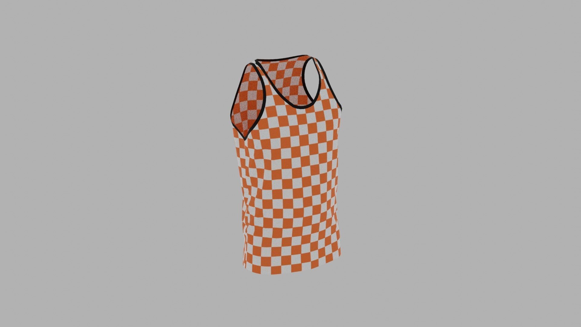 Tank Top Low-poly 3D model_4