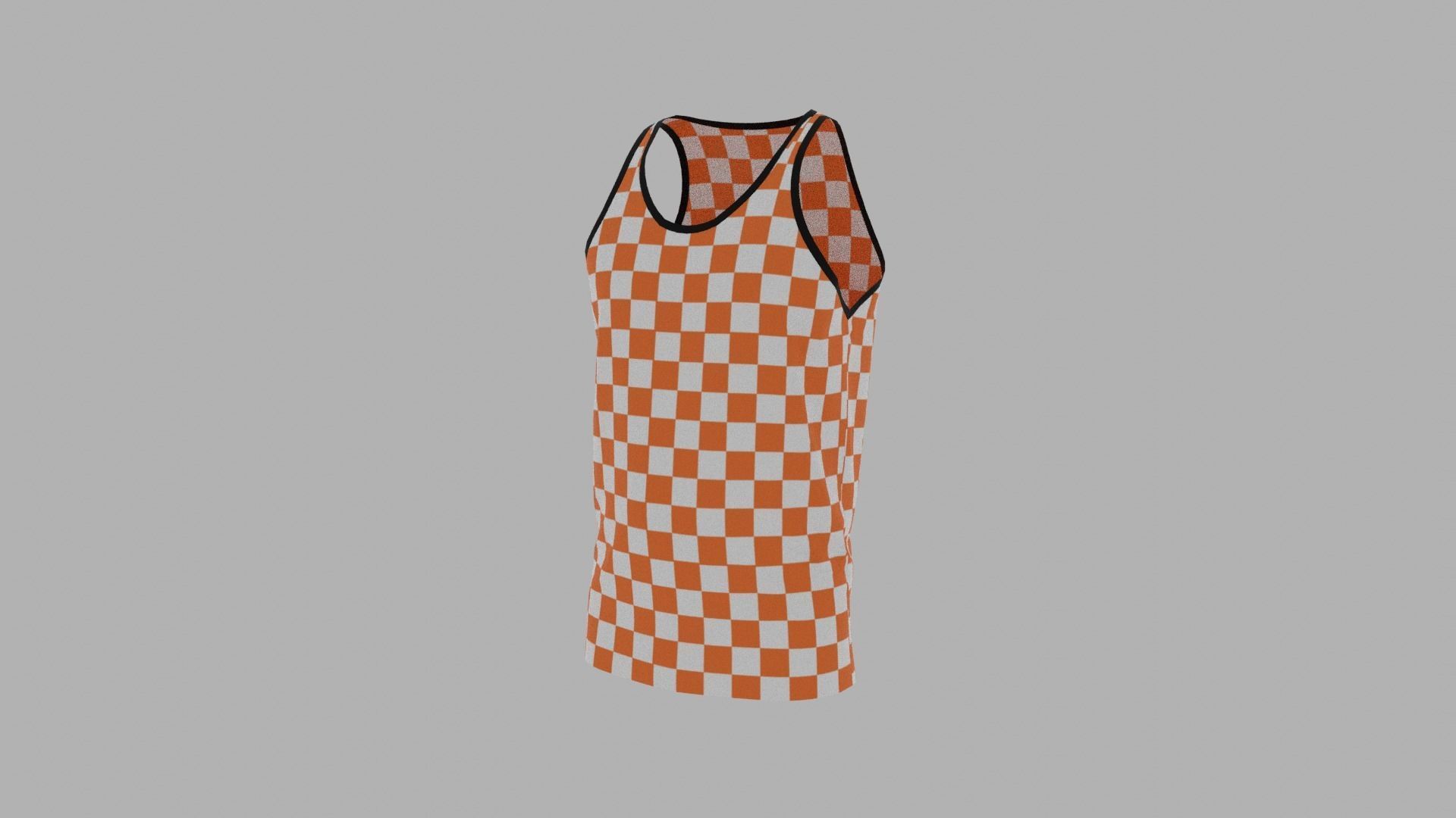 Tank Top Low-poly 3D model_2