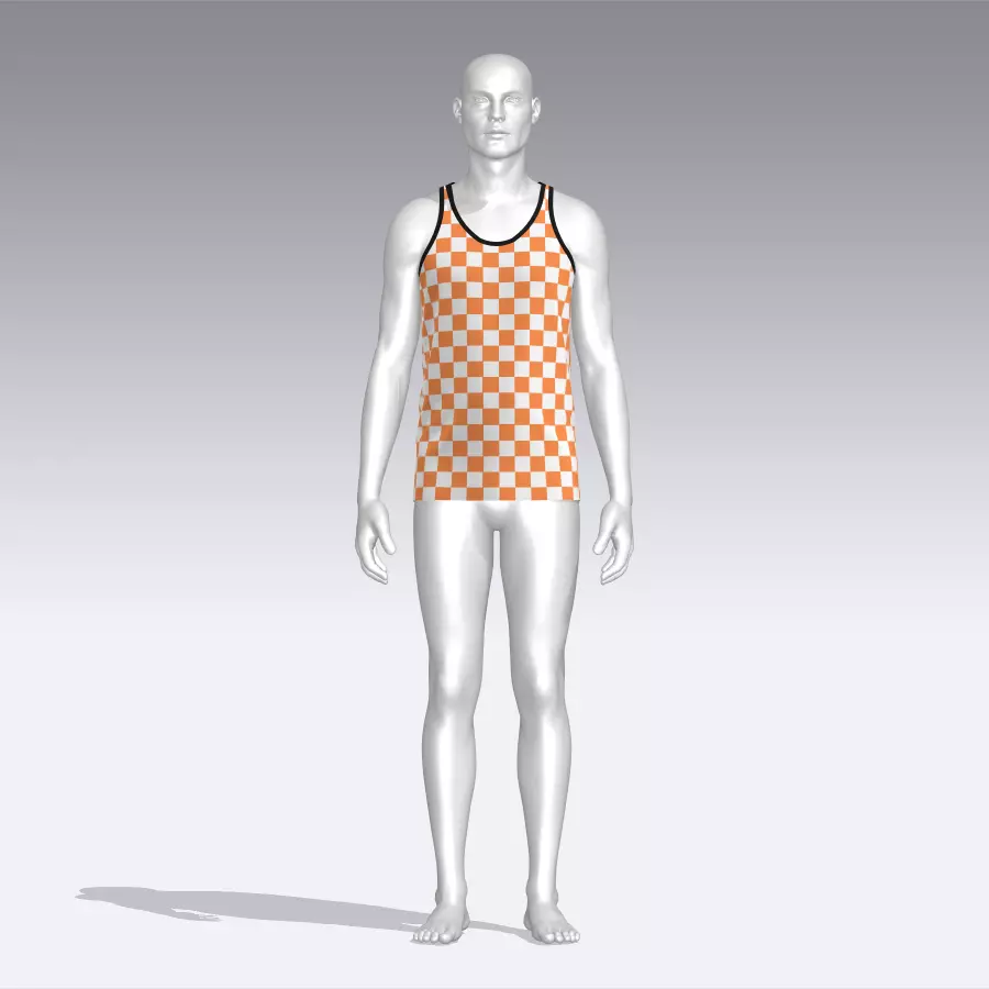 Tank Top Low-poly 3D model_0