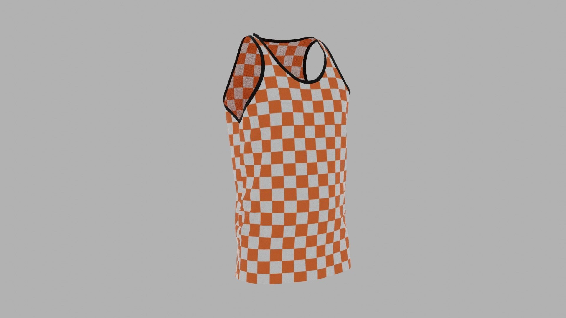 Tank Top Low-poly 3D model_3