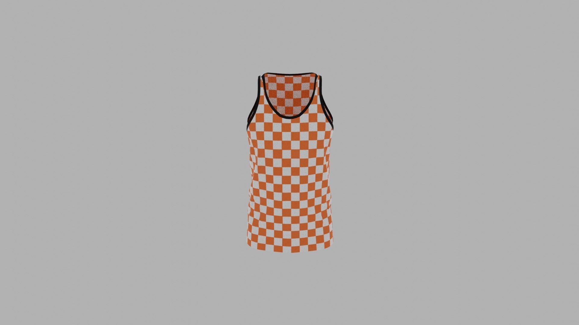 Tank Top Low-poly 3D model_5