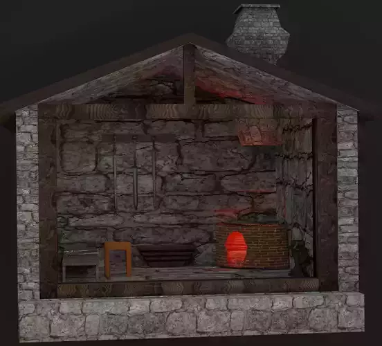 Blacksmith Forge 3D model