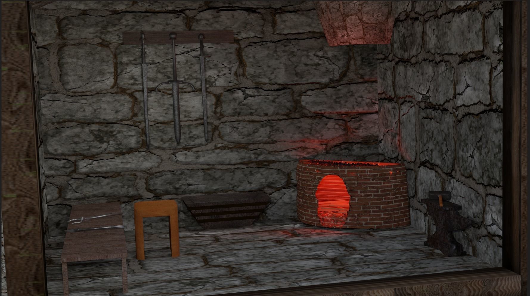 Blacksmith Forge 3D model_1