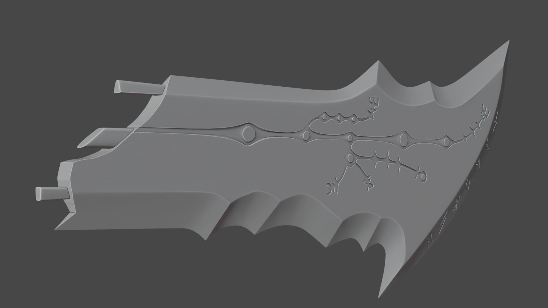 Chaos blade printable 3d model 3D print model_10