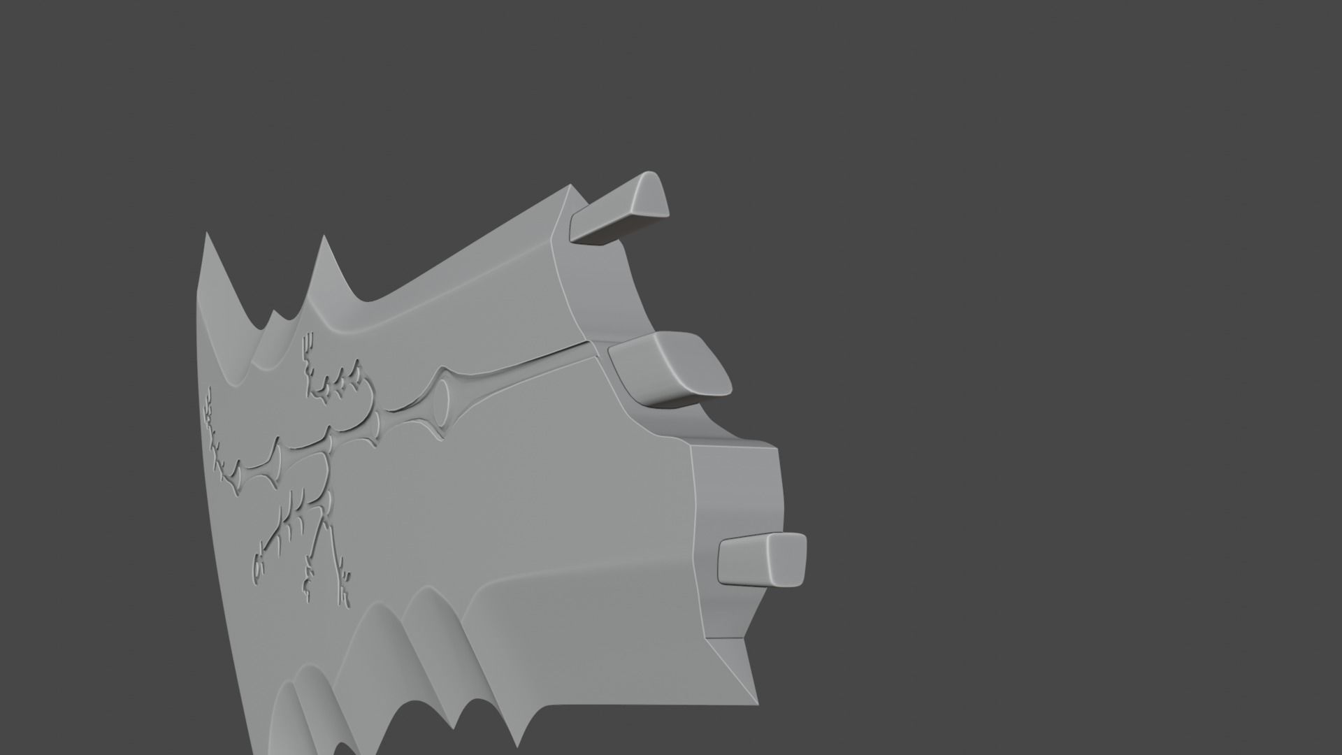 Chaos blade printable 3d model 3D print model_11