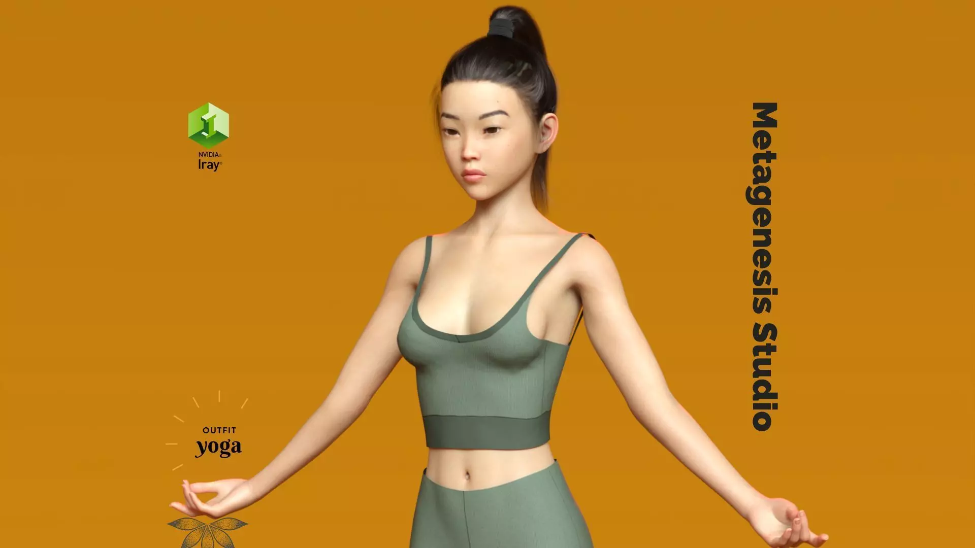 The DForce Yoga Outfit for Genesis 8 and 81 Female 3D model_0