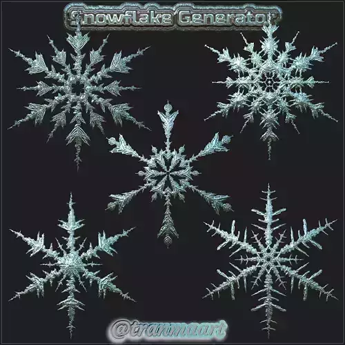 Snowflake Material Generator v08 Shard Based Texture