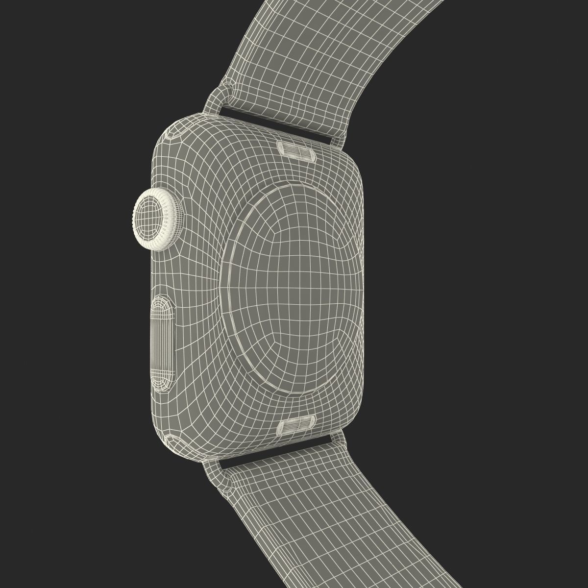 Apple Watch Hermes 42mm Stainless Steel Case 2 3D model_38