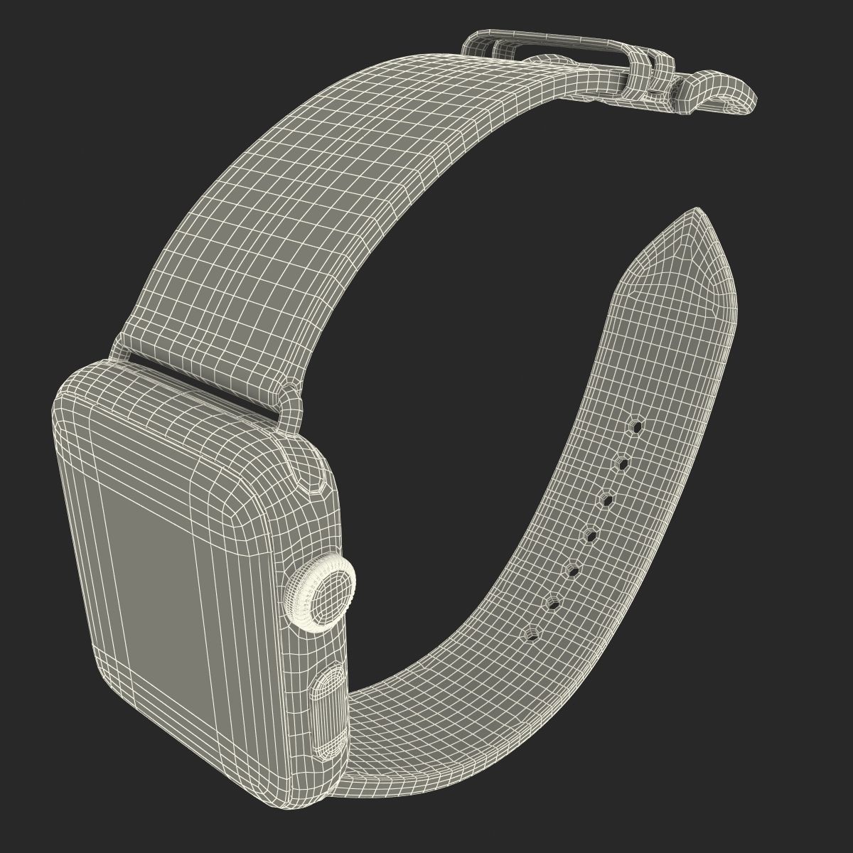 Apple Watch Hermes 42mm Stainless Steel Case 2 3D model_32