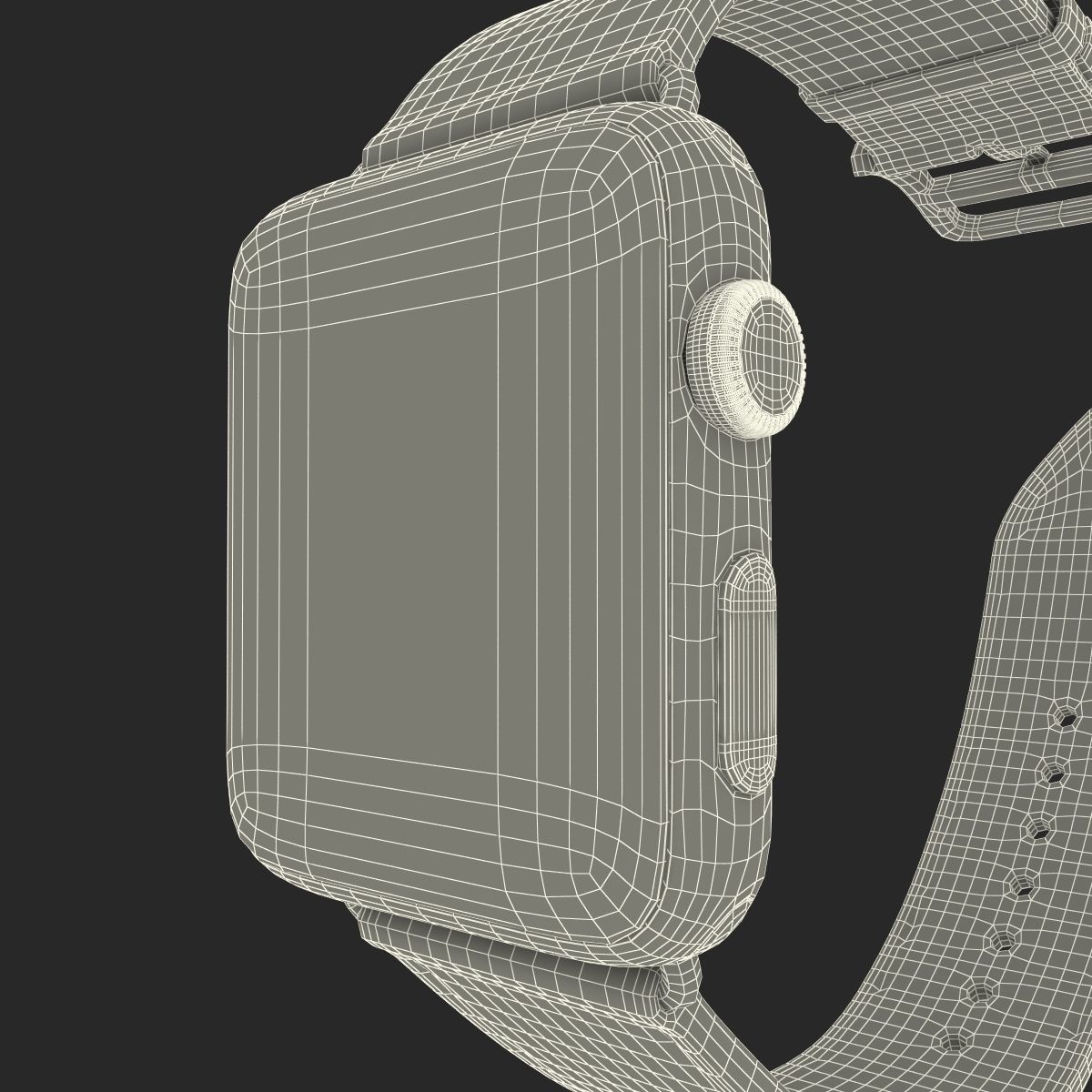 Apple Watch Hermes 42mm Stainless Steel Case 2 3D model_37