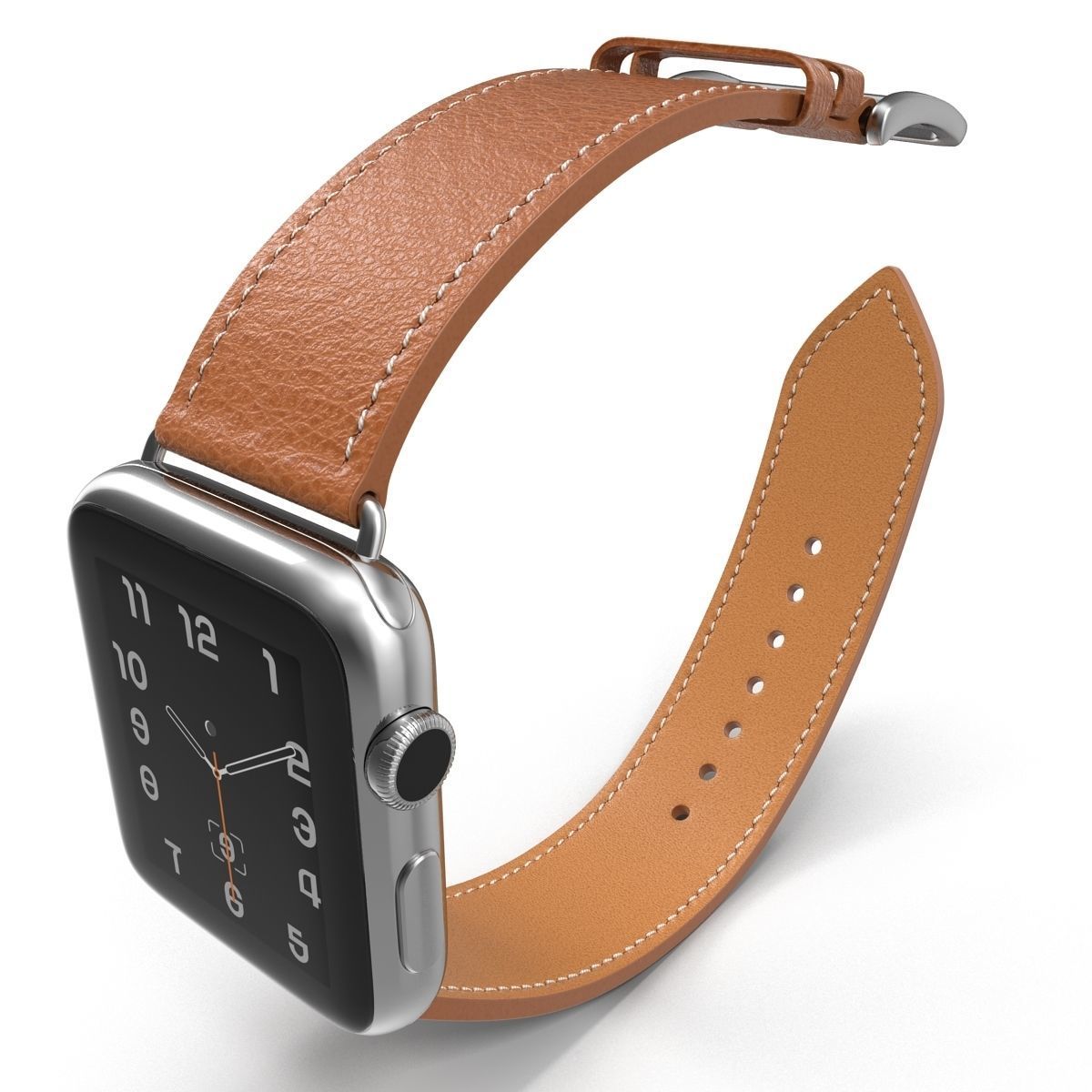Apple Watch Hermes 42mm Stainless Steel Case 2 3D model_7