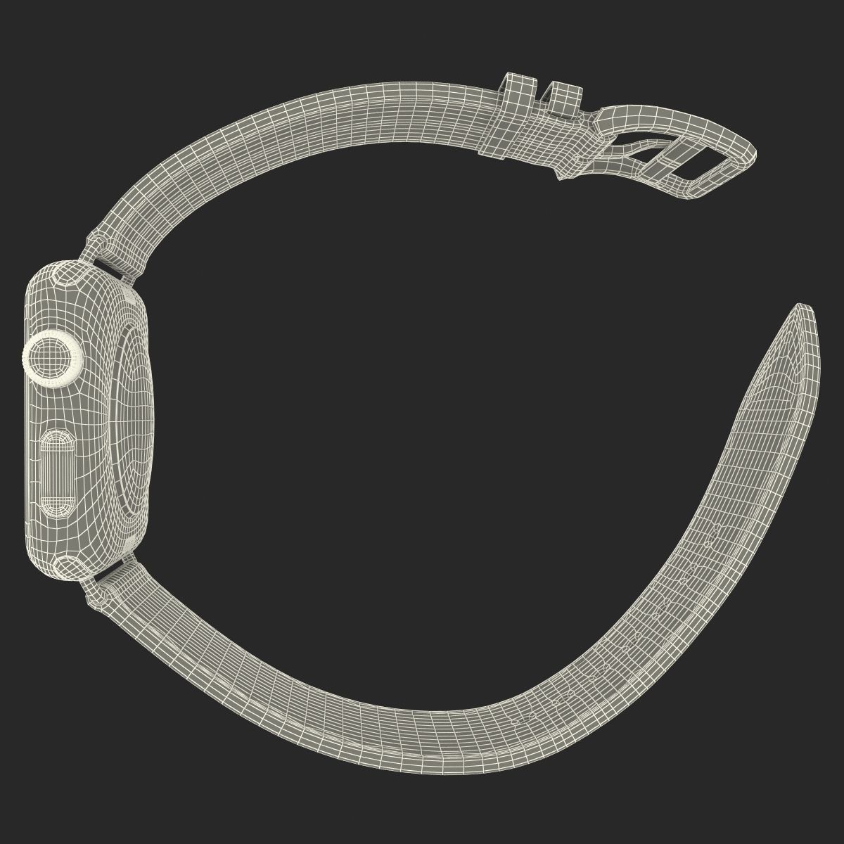 Apple Watch Hermes 42mm Stainless Steel Case 2 3D model_29