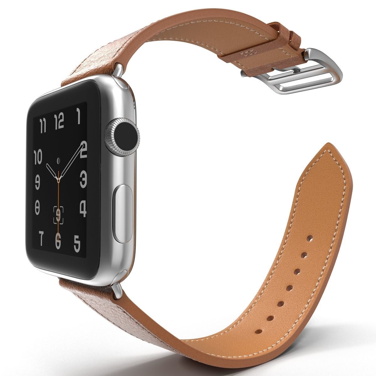 Apple Watch Hermes 42mm Stainless Steel Case 2 3D model_11