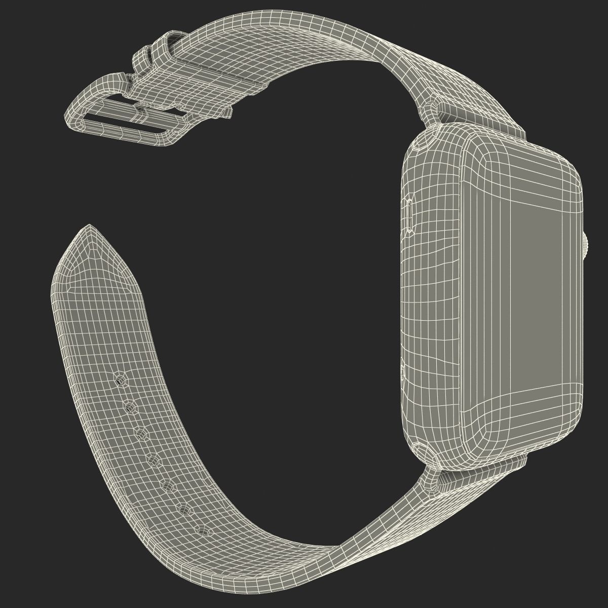 Apple Watch Hermes 42mm Stainless Steel Case 2 3D model_36