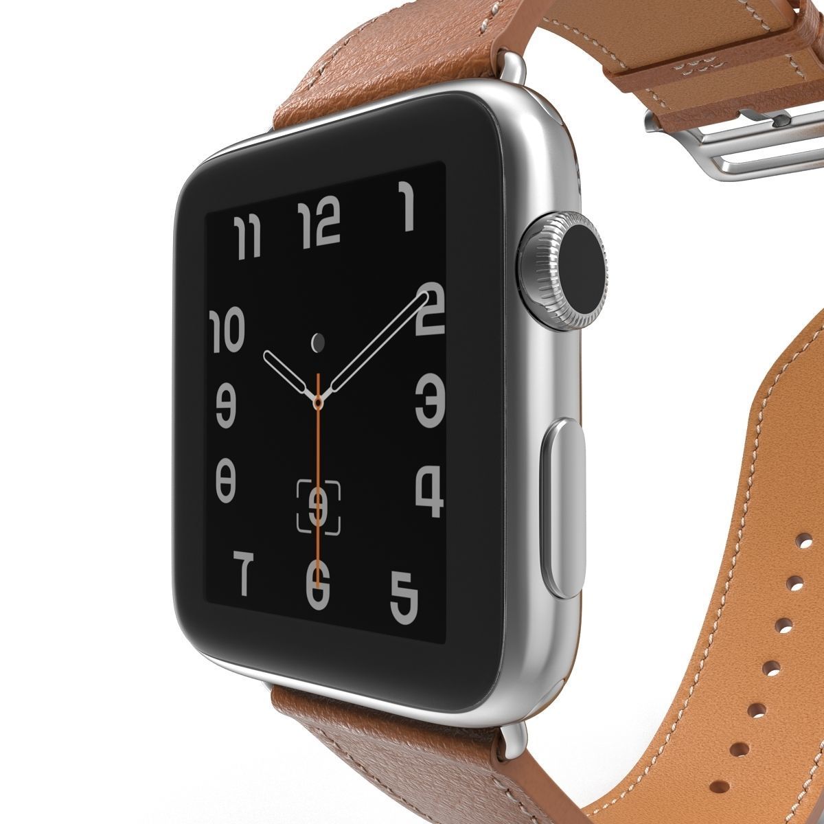 Apple Watch Hermes 42mm Stainless Steel Case 2 3D model_17