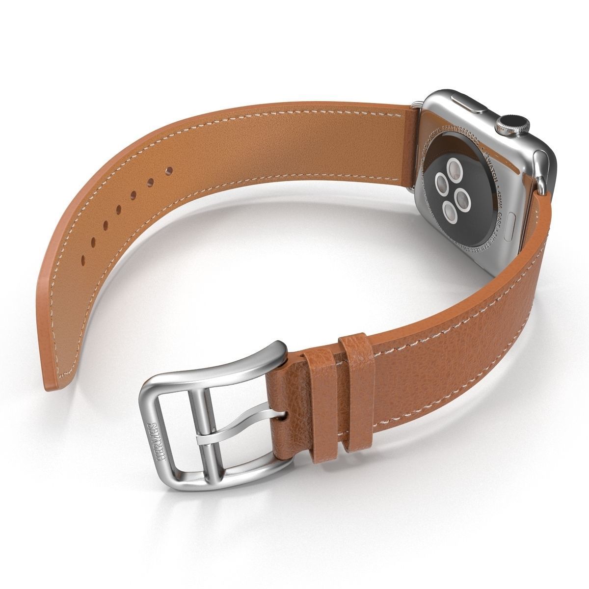 Apple Watch Hermes 42mm Stainless Steel Case 2 3D model_16