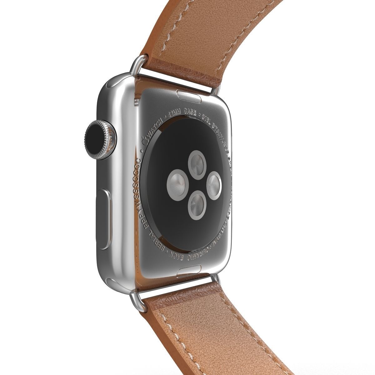 Apple Watch Hermes 42mm Stainless Steel Case 2 3D model_18