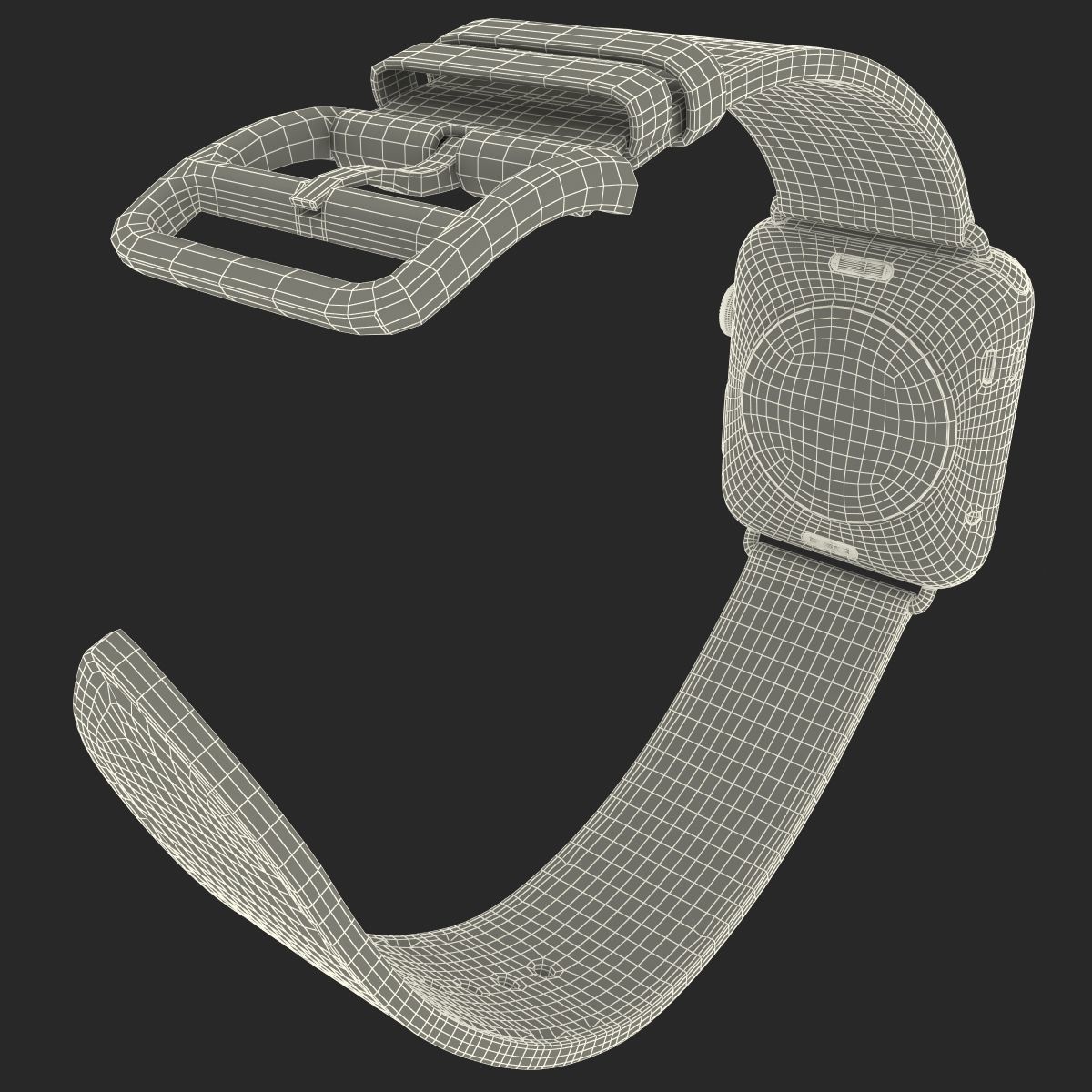 Apple Watch Hermes 42mm Stainless Steel Case 2 3D model_34