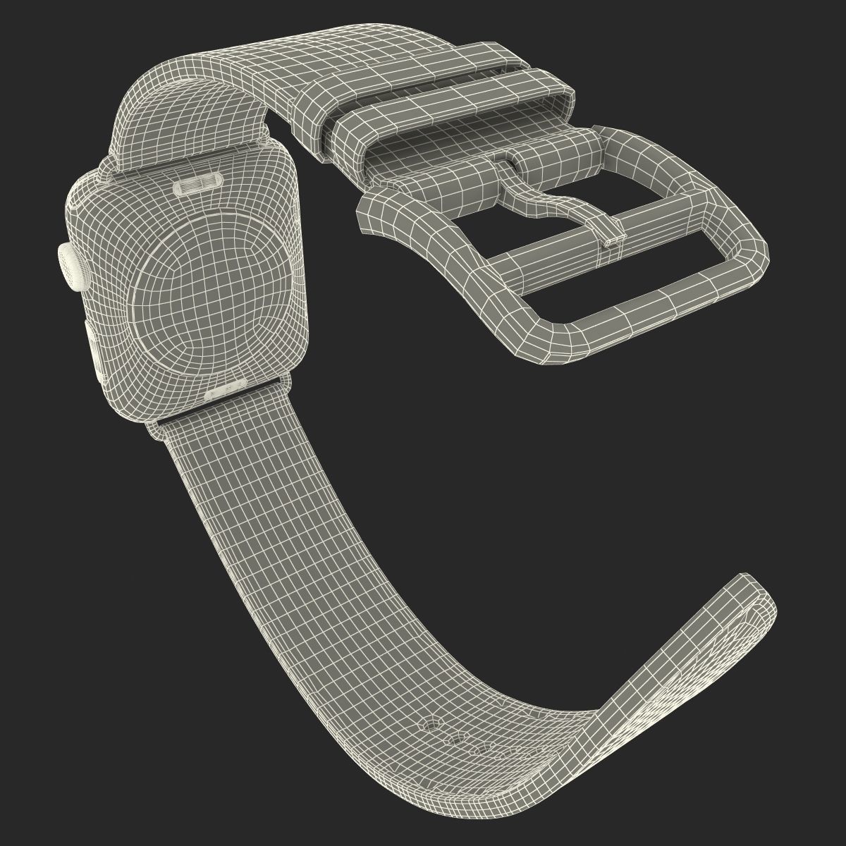 Apple Watch Hermes 42mm Stainless Steel Case 2 3D model_35