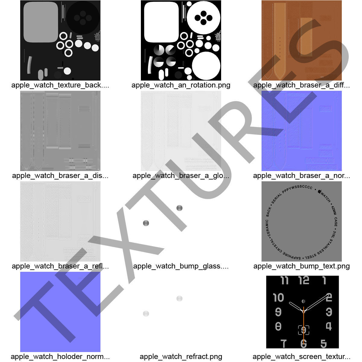 Apple Watch Hermes 42mm Stainless Steel Case 2 3D model_25