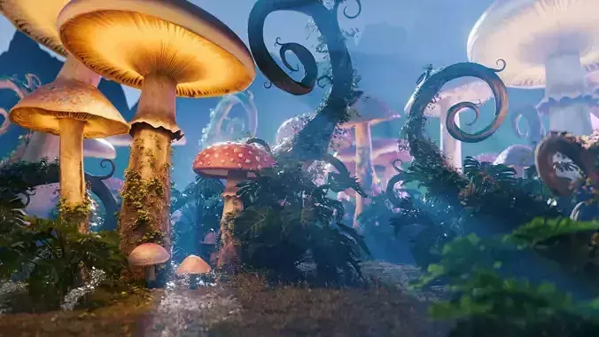 Mushroom forest