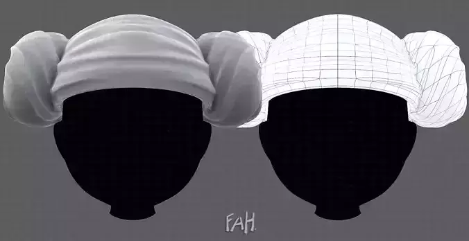 Cap V48 Low-poly 3D model