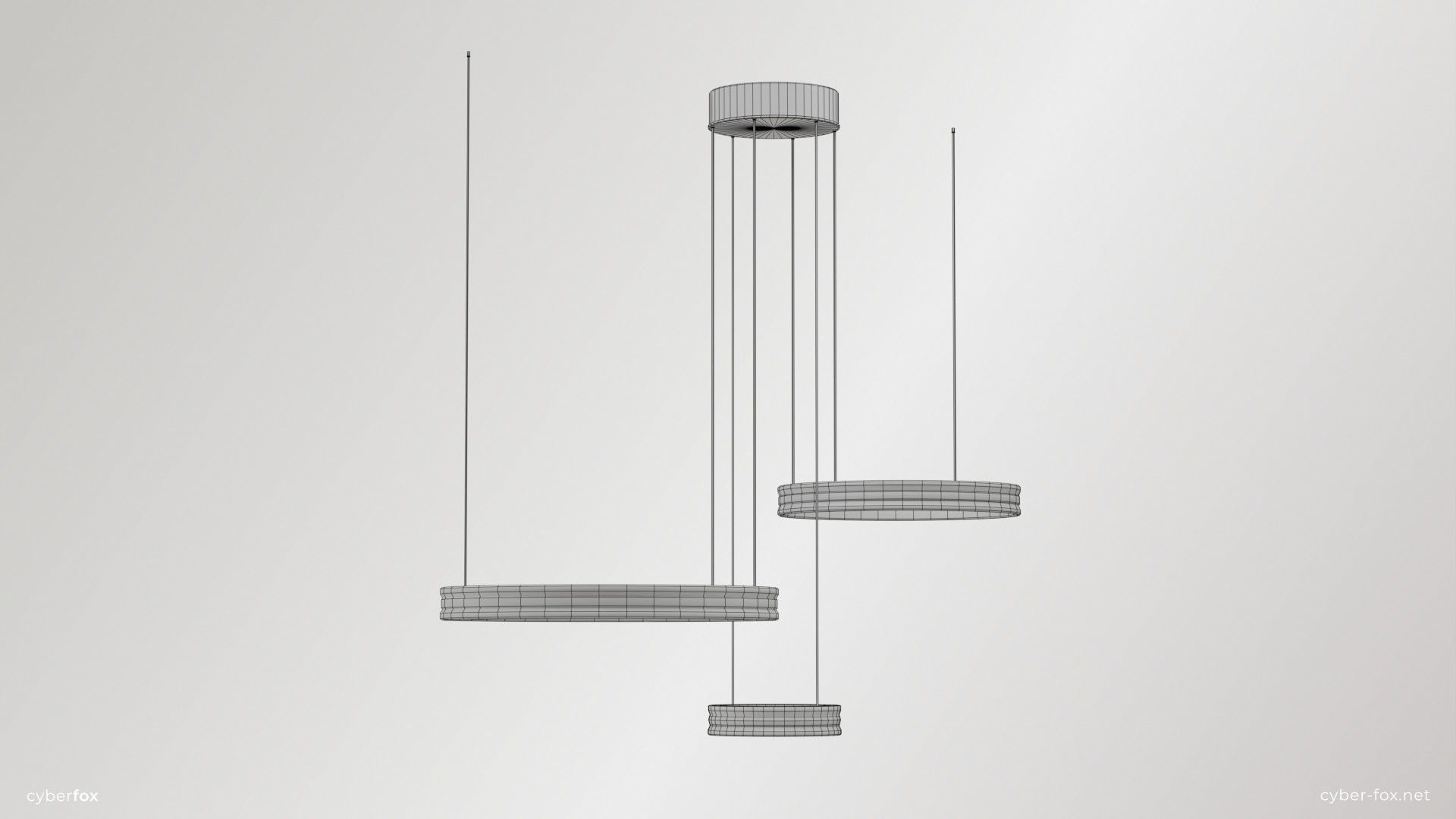 Lighting Set - 13 Lamps with unique design Low-poly 3D model_7