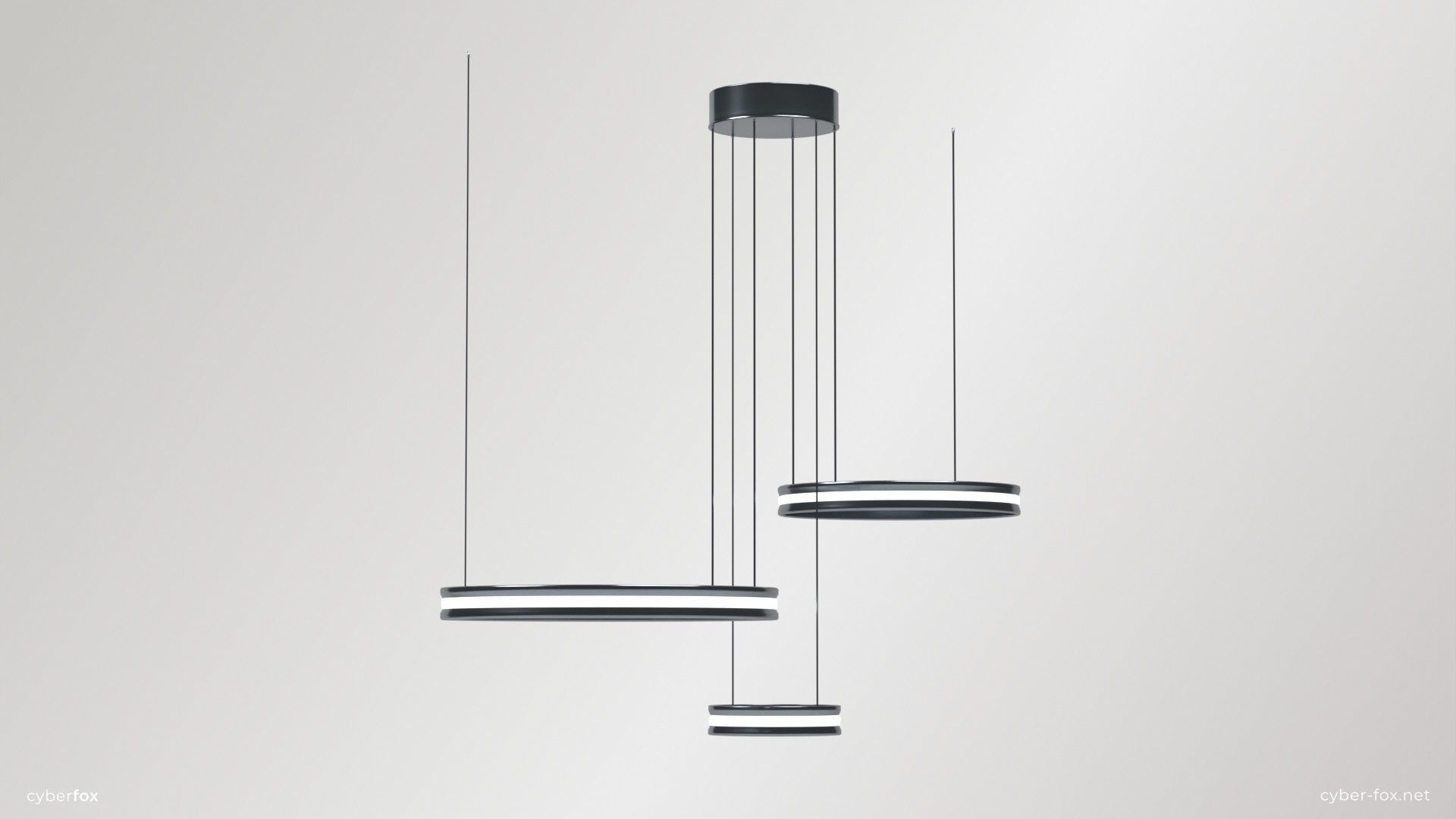 Lighting Set - 13 Lamps with unique design Low-poly 3D model_6