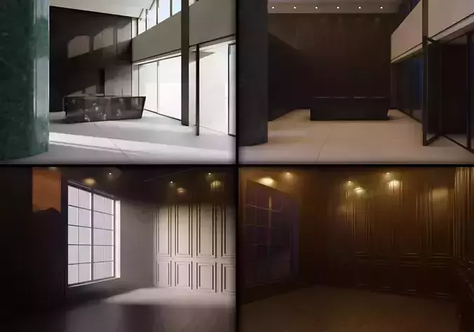 Ready to Use Photo-Realistic Empty Room in Blender and UE5