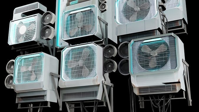 Cyberpunk Air Conditioners