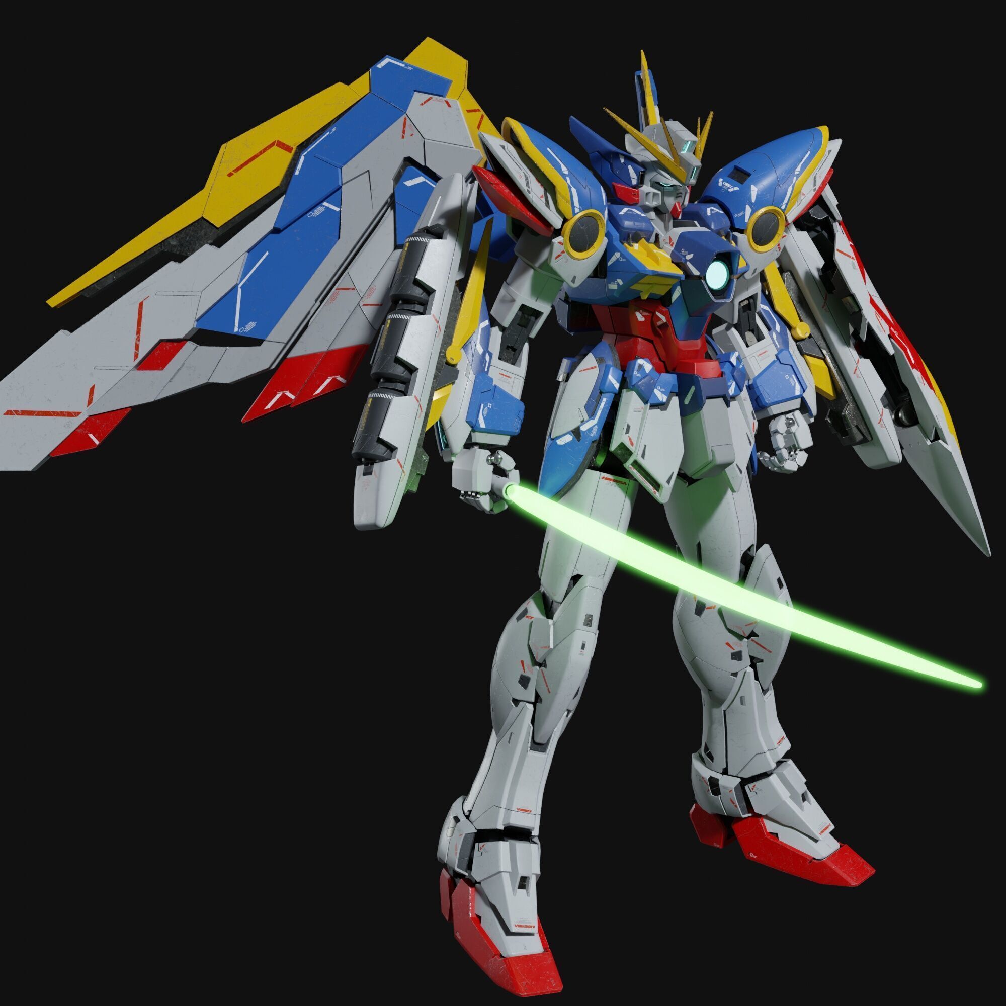 Wing Gundam EW 3D model_16
