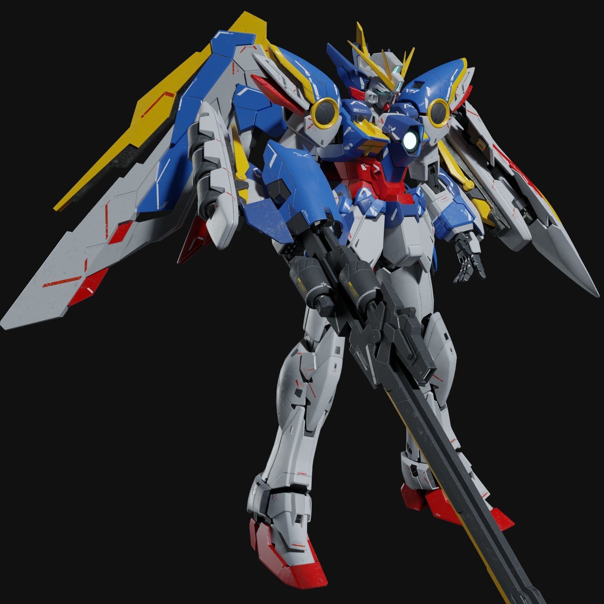 Wing Gundam EW 3D model_1