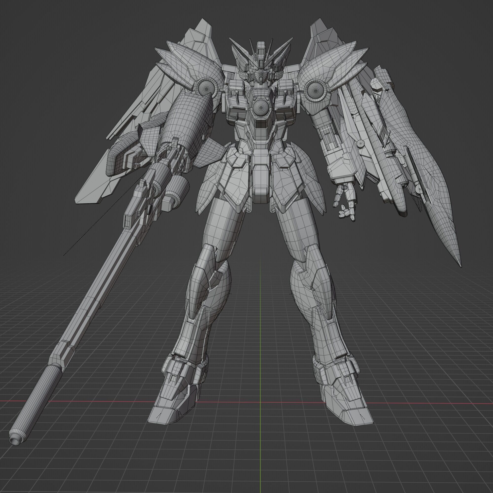 Wing Gundam EW 3D model_19