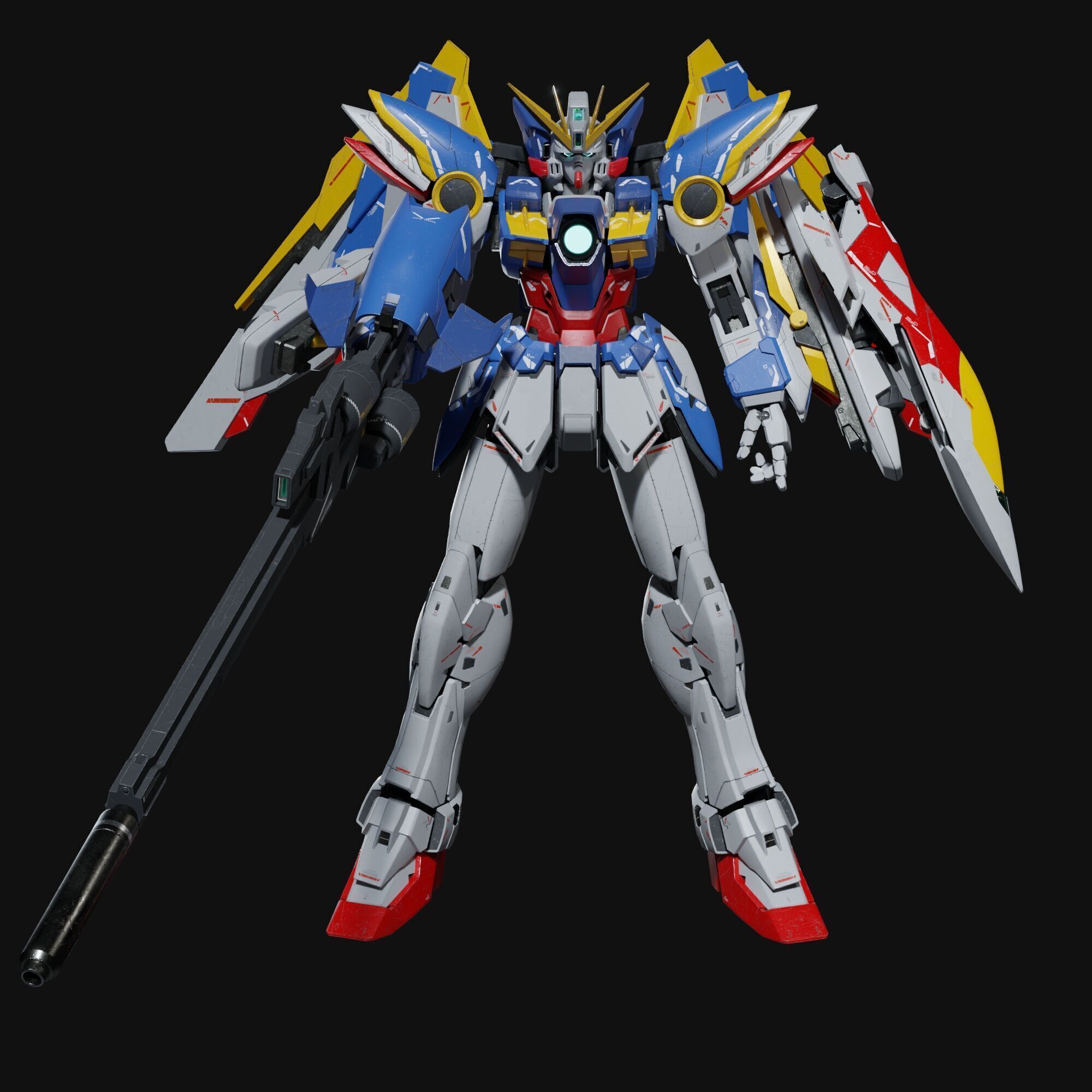 Wing Gundam EW 3D model_2