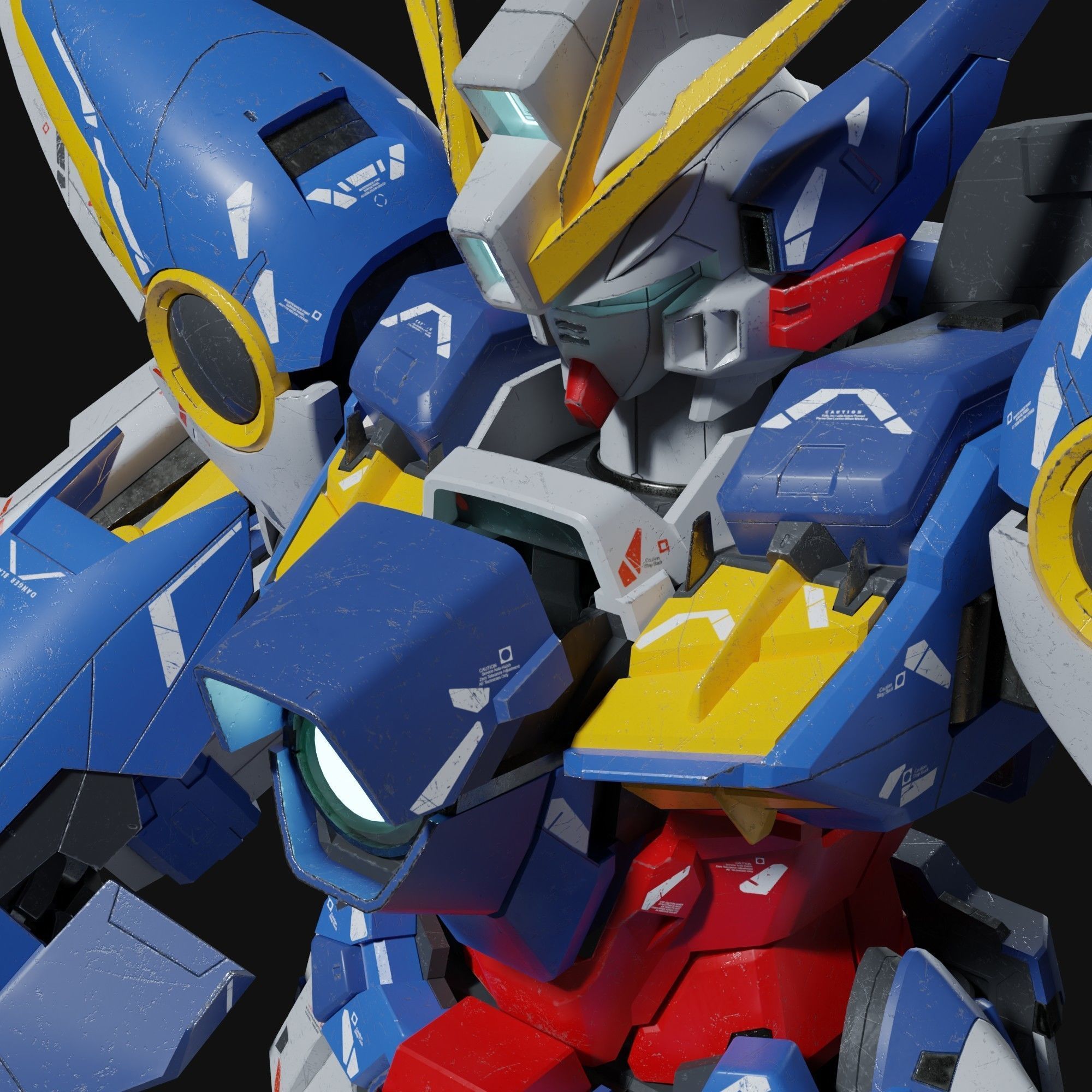 Wing Gundam EW 3D model_6