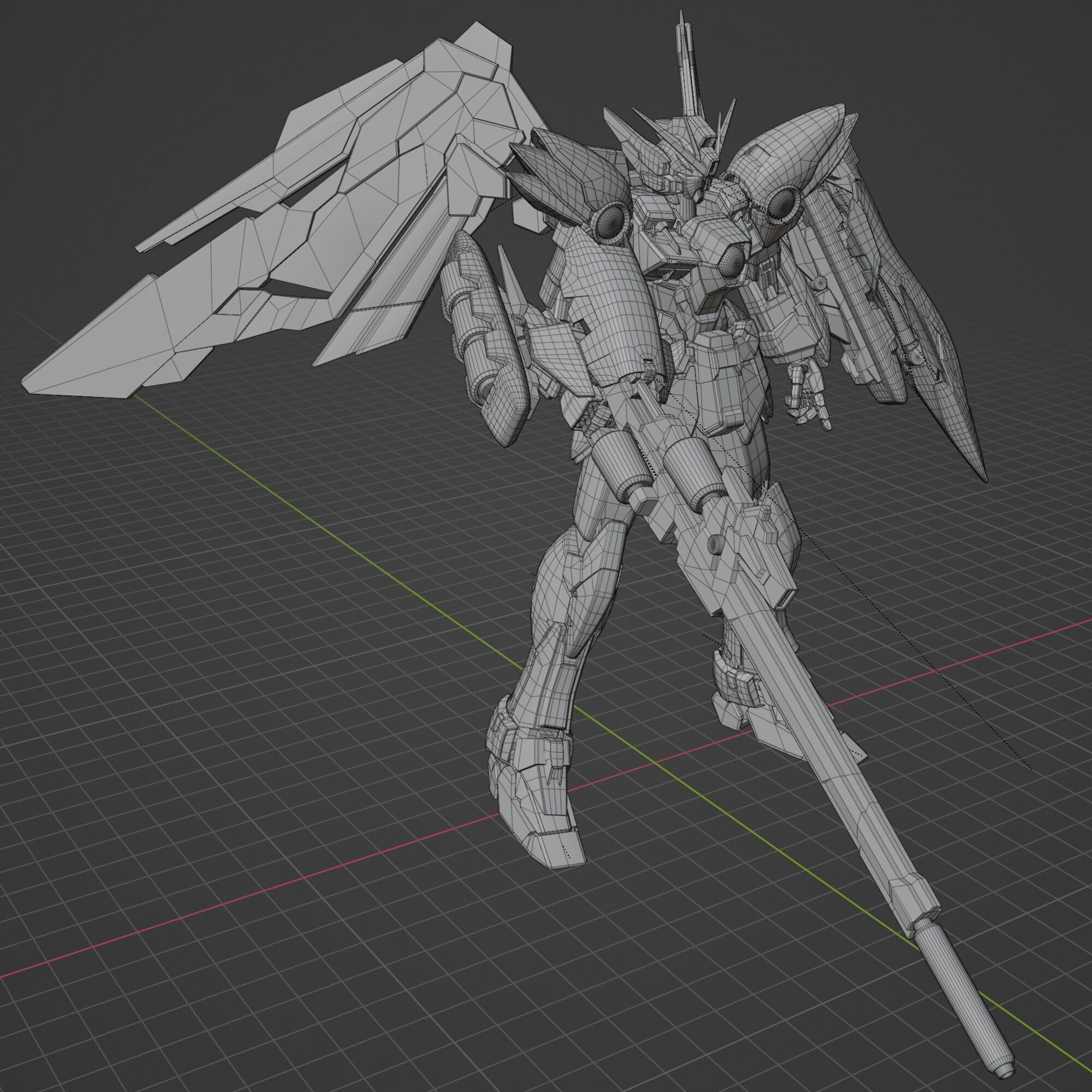 Wing Gundam EW 3D model_21