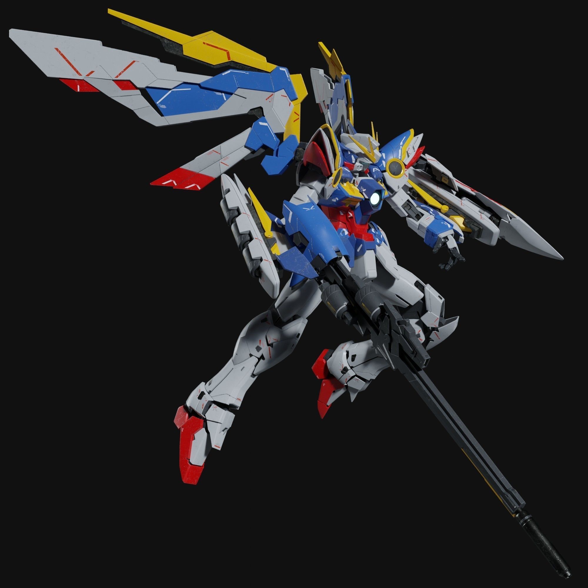 Wing Gundam EW 3D model_7