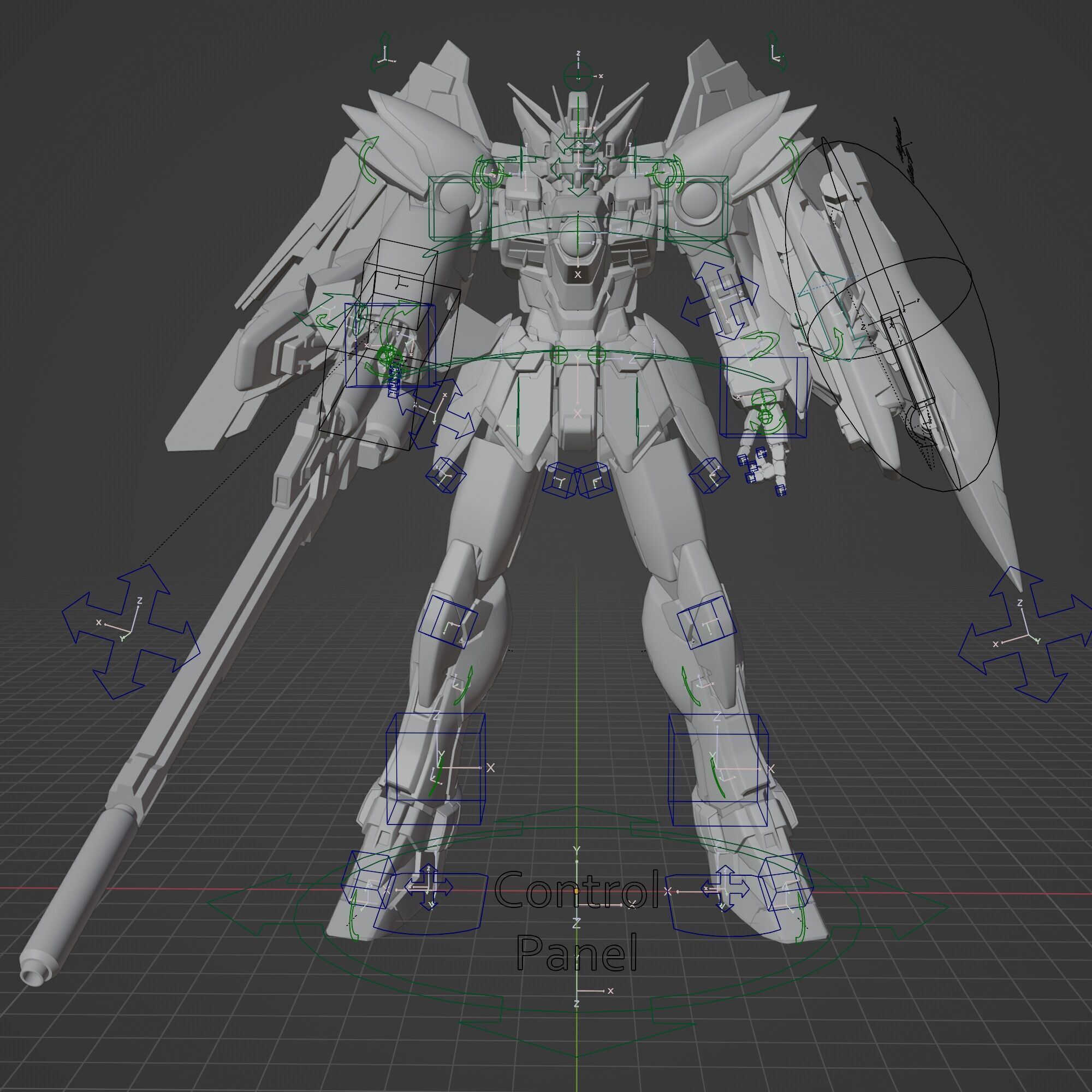 Wing Gundam EW 3D model_17