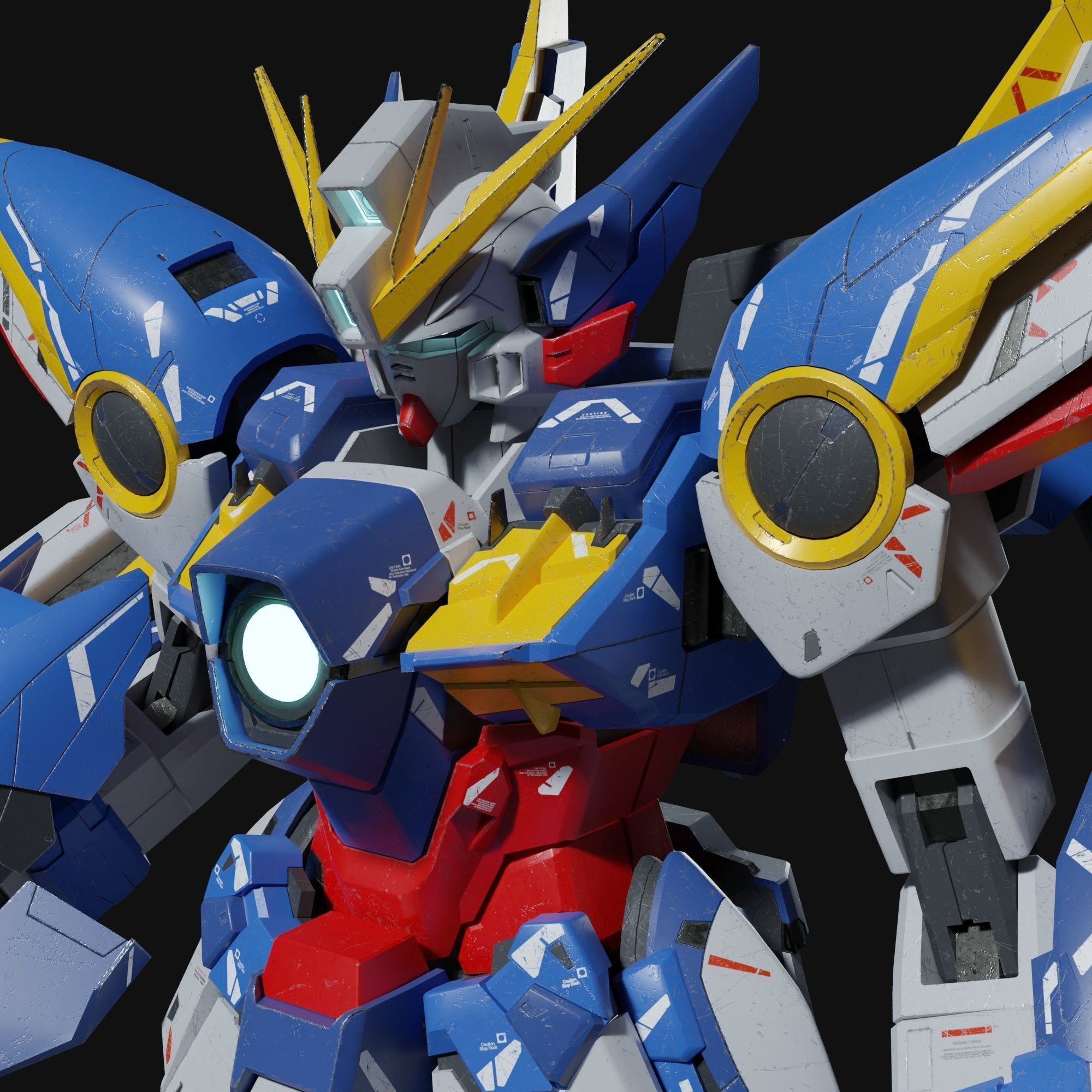 Wing Gundam EW 3D model_13